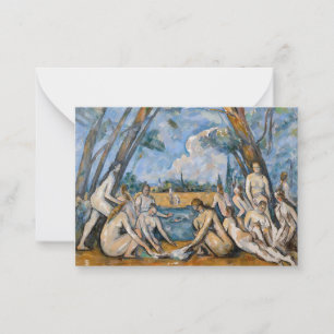 Paul Cezanne - The Large Bathers Note Card