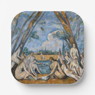 Paul Cezanne - The Large Bathers Paper Plates