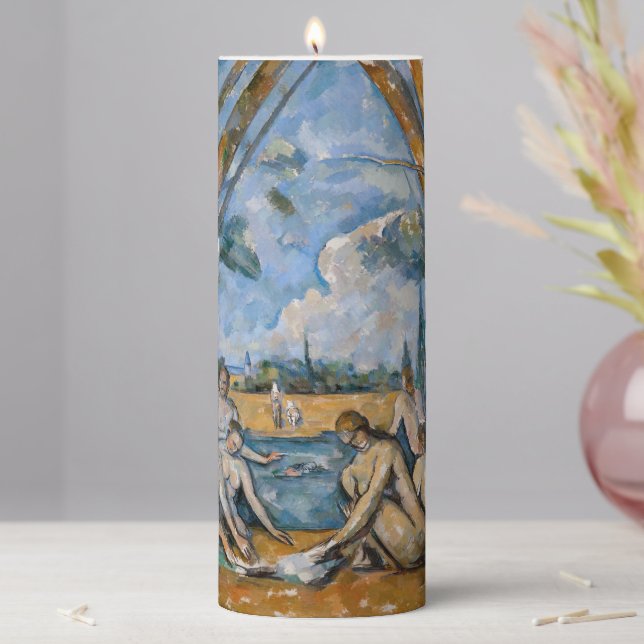 Paul Cezanne - The Large Bathers Pillar Candle (In Situ)
