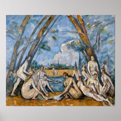 Paul Cezanne _ The Large Bathers Poster