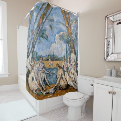 Paul Cezanne _ The Large Bathers Shower Curtain