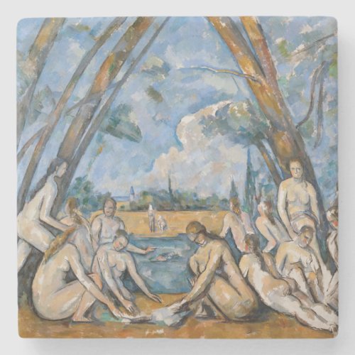 Paul Cezanne _ The Large Bathers Stone Coaster