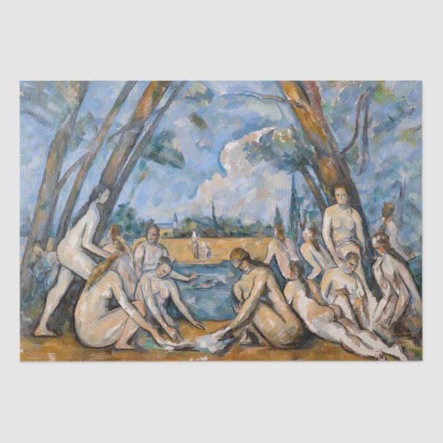 Paul Cezanne - The Large Bathers Tissue Paper (Front)