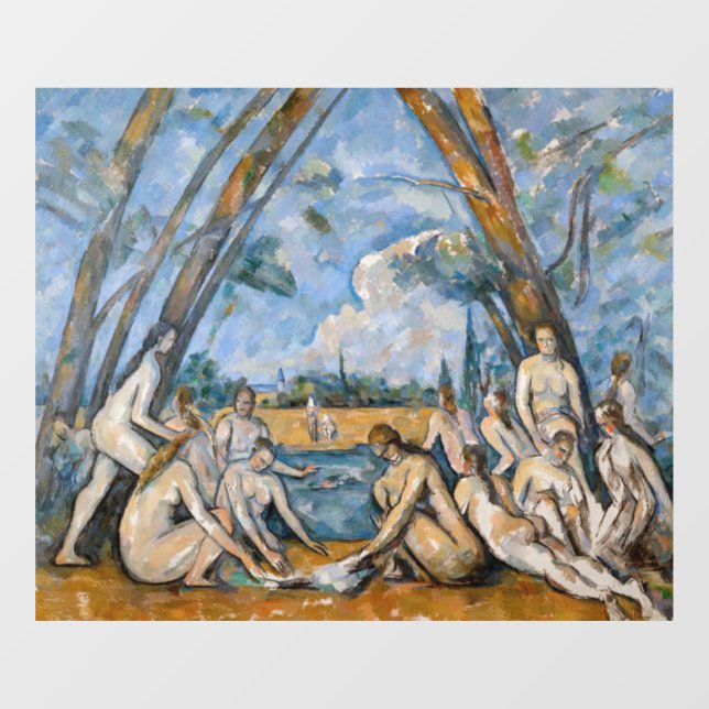 Paul Cezanne - The Large Bathers Window Cling (Sheet)