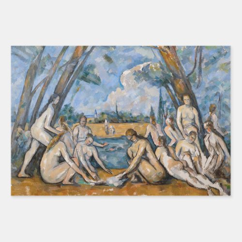 Paul Cezanne _ The Large Bathers Wrapping Paper Sheets