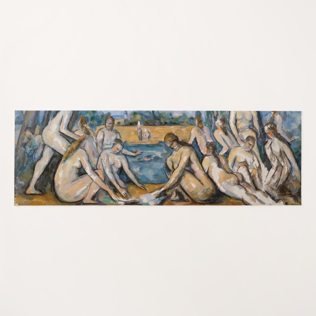 Paul Cezanne - The Large Bathers Yoga Mat (Front (Horizontal))