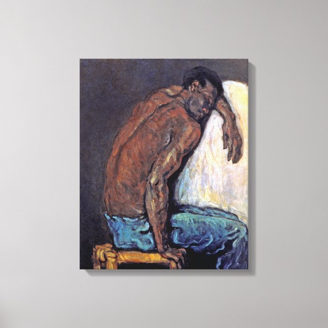 Paul Cezanne - The Negro Scipio Fine Art Painting Canvas Print (Front)