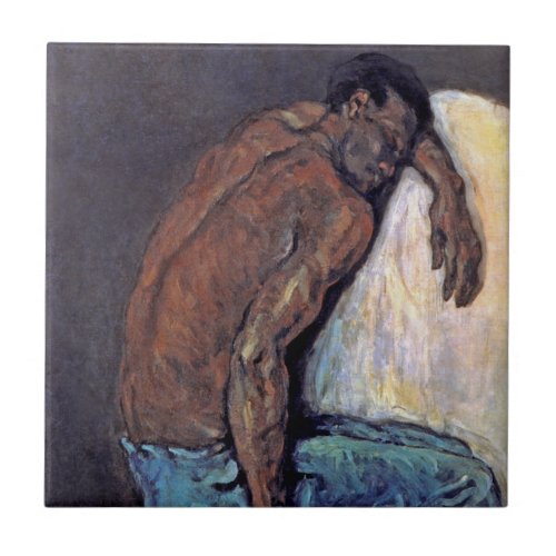 Paul Cezanne _ The Negro Scipio Fine Art Painting Ceramic Tile