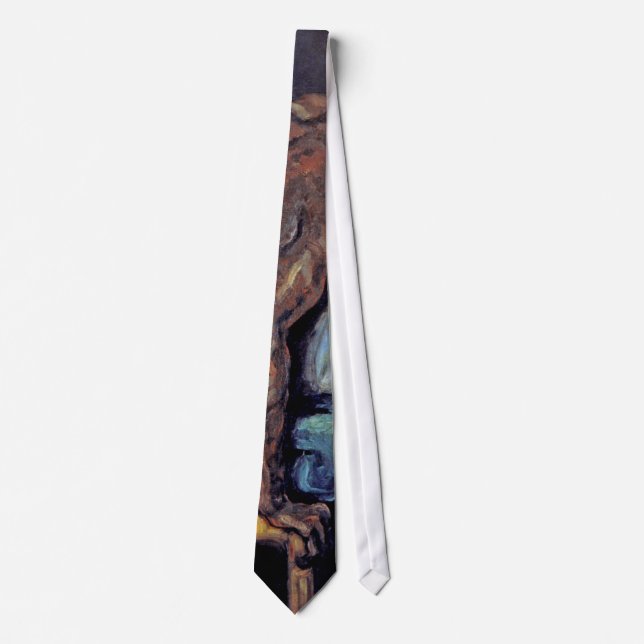 Paul Cezanne - The Negro Scipio Fine Art Painting Neck Tie (Front)