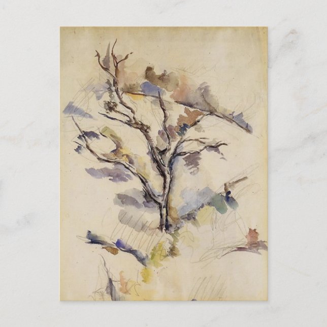 Paul Cezanne- The Oak Postcard (Front)