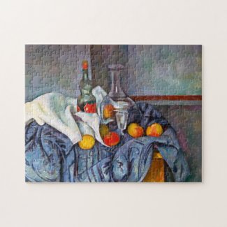 Paul Cézanne The Peppermint Bottle still life art Jigsaw Puzzle
