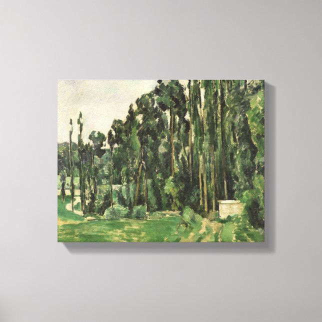 Paul Cezanne | The Poplars, c.1879-82 Canvas Print (Front)