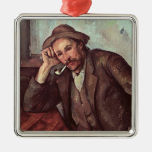 Paul Cezanne   The Smoker, 1891-92 Metal Ornament