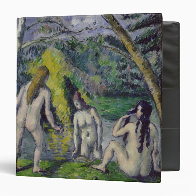 Paul Cezanne | The Three Bathers, c.1879-82 3 Ring Binder (Front/Inside)