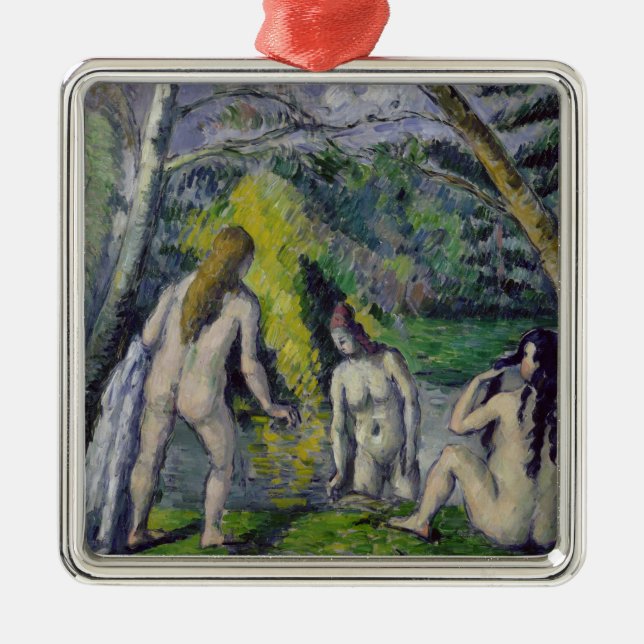 Paul Cezanne | The Three Bathers, c.1879-82 Metal Ornament (Front)