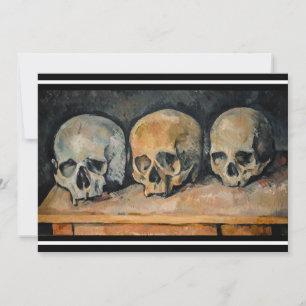Paul Cezanne - The Three Skull Thank You Card