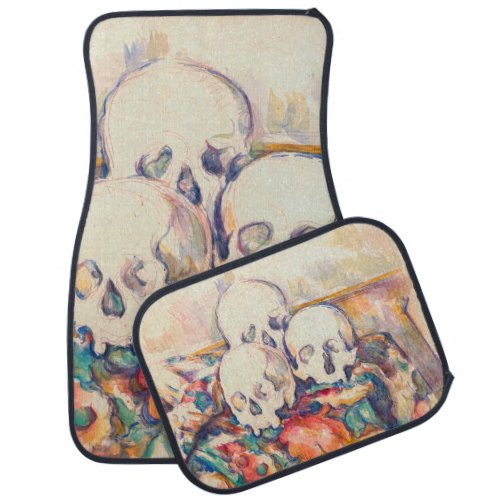 Paul Cezanne _ The Three Skull Watercolor Car Floor Mat