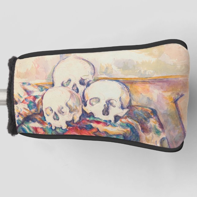 Paul Cezanne - The Three Skull Watercolor Golf Head Cover (Front)