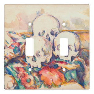 Paul Cezanne - The Three Skull Watercolor Light Switch Cover