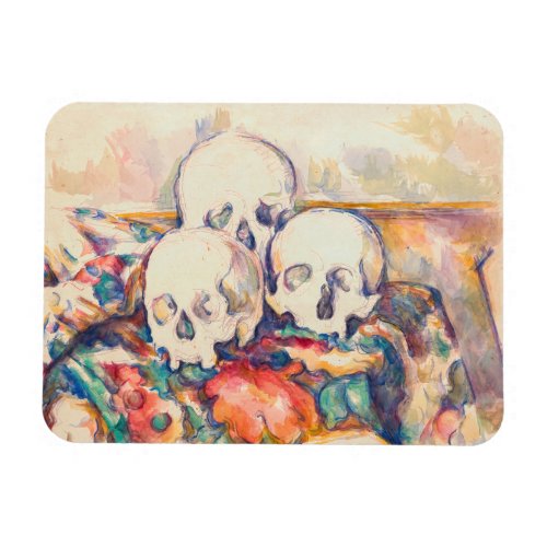 Paul Cezanne _ The Three Skull Watercolor Magnet