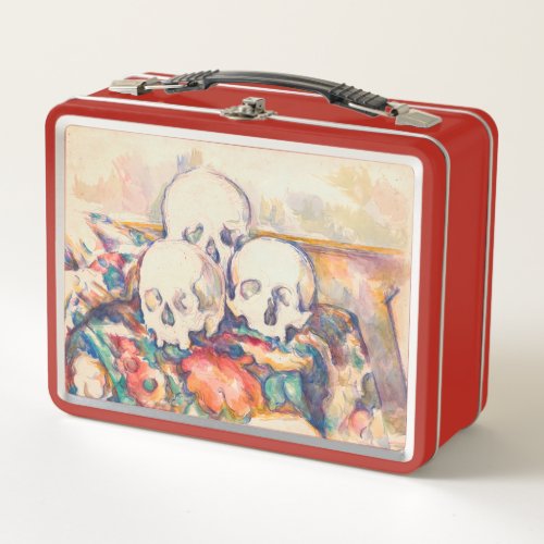 Paul Cezanne _ The Three Skull Watercolor Metal Lunch Box