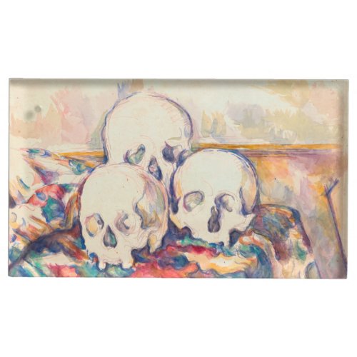 Paul Cezanne _ The Three Skull Watercolor Place Card Holder