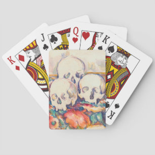 Paul Cezanne - The Three Skull Watercolor Poker Cards