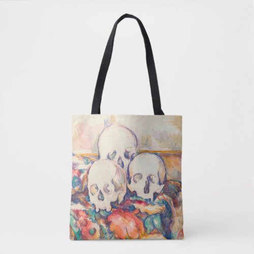 Paul Cezanne _ The Three Skull Watercolor Tote Bag