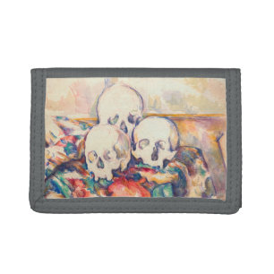 Paul Cezanne - The Three Skull Watercolor Trifold Wallet