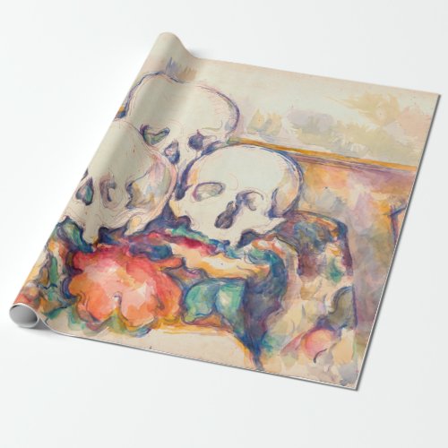 Paul Cezanne _ The Three Skull Watercolor Wrapping Paper