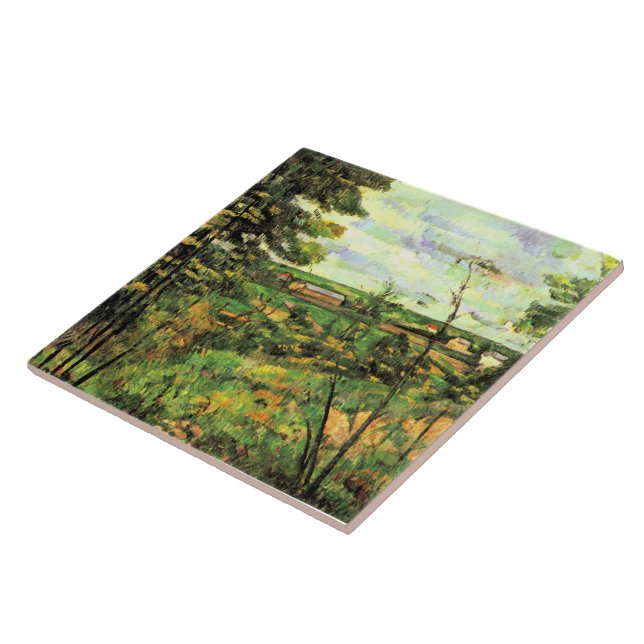 Paul Cezanne, The Valley of the Oise, Ceramic Tile (Side)