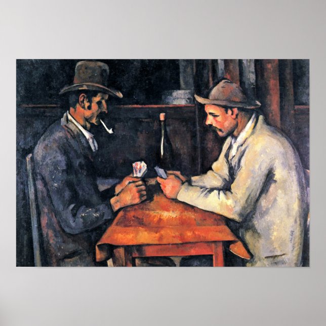 Paul Cezanne - Two card players Poster (Front)