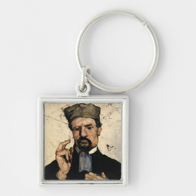 Paul Cezanne | Uncle Dominique as a Lawyer, 1866 Keychain (Front)