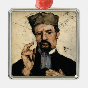 Paul Cezanne   Uncle Dominique as a Lawyer, 1866 Metal Ornament