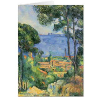 Paul Cezanne- View of L'Estaque and Chateaux d'If Cards