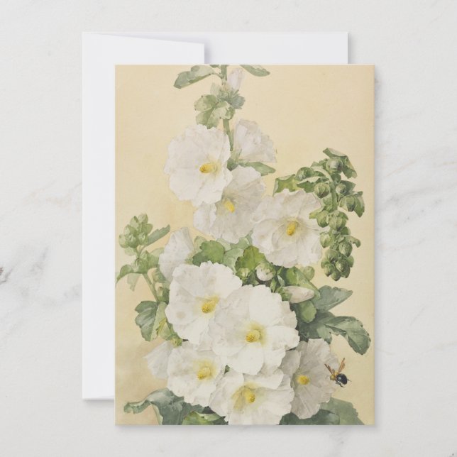 Paul De Longpre - Hollyhocks 1901 Invitation (Front)