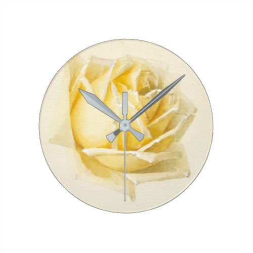 Paul De Longpre - Study Of A Rose Round Clock