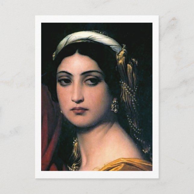 Paul Delaroche, Herodias, Detail, Woman Postcard (Front)