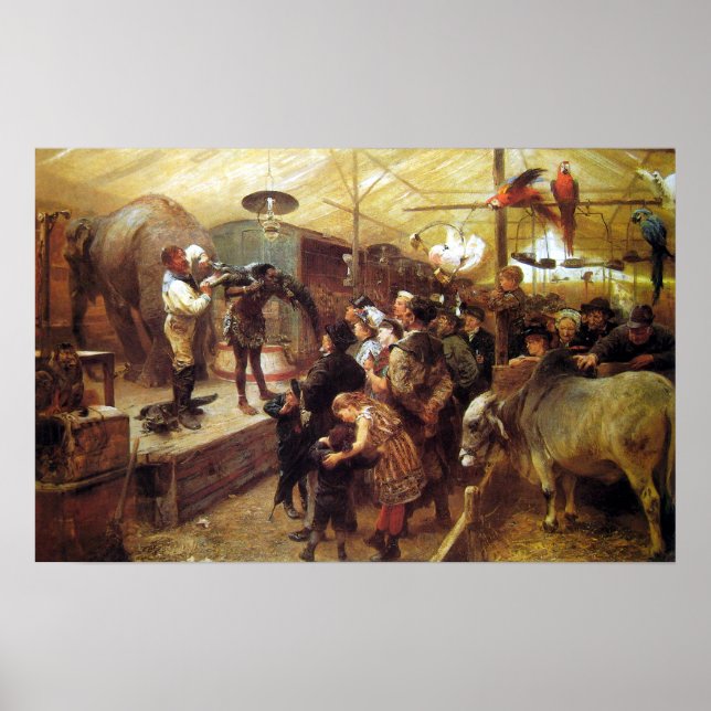 Paul Friedrich Meyerheim Menagerie Poster (Front)