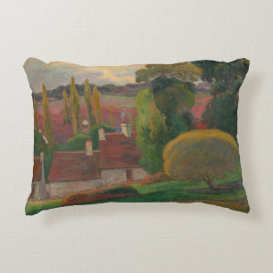 Paul Gauguin - A Farm in Brittany Decorative Pillow