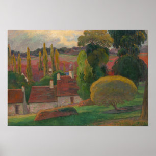 Paul Gauguin - A Farm in Brittany Poster