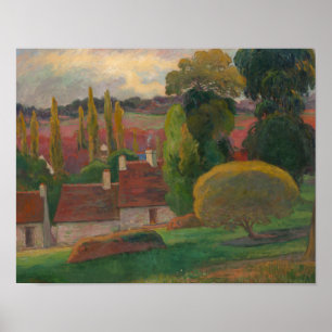 Paul Gauguin - A Farm in Brittany Poster