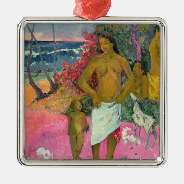 Paul Gauguin | A Walk by the Sea, 1902 Metal Ornament (Front)