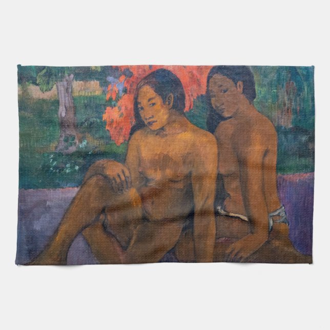 Paul Gauguin - And the Gold of Their Bodies Kitchen Towel (Horizontal)