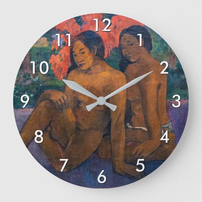 Paul Gauguin - And the Gold of Their Bodies Large Clock (Front)