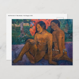 Paul Gauguin - And the Gold of Their Bodies Postcard