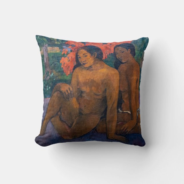 Paul Gauguin - And the Gold of Their Bodies Throw Pillow (Front)