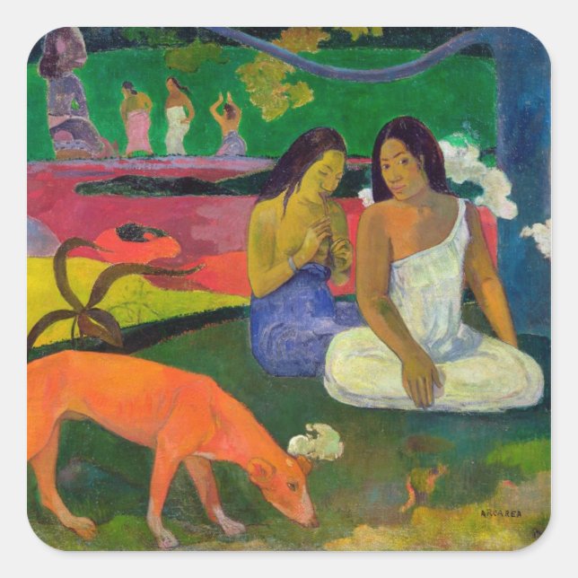 Paul Gauguin | Arearea , 1892 Square Sticker (Front)