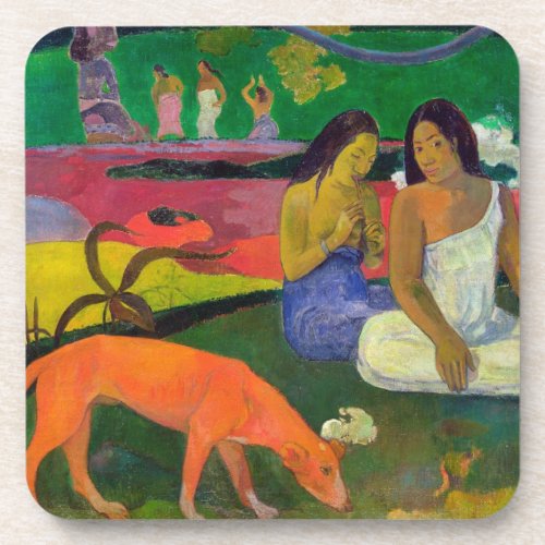 Paul Gauguin  Arearea The Red Dog 1892 Beverage Coaster