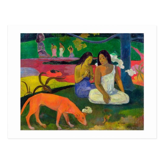 Paul Gauguin Arearea (The Red Dog), 1892 Postcard